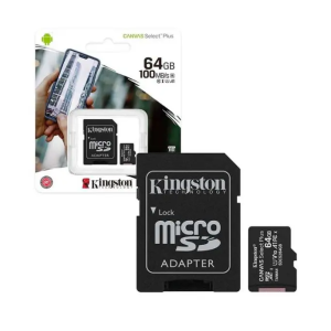 Kingston microSD 64GB, 100MB/s