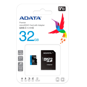 ADATA Premier microSDXC 32GB with SD Adapter, Class 10 A1