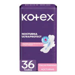 Kotex Overnight Pads, 36-pack