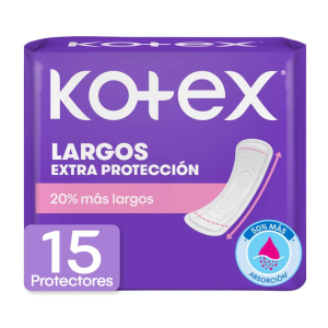 Kotex Long Panty Liners, 15-pack