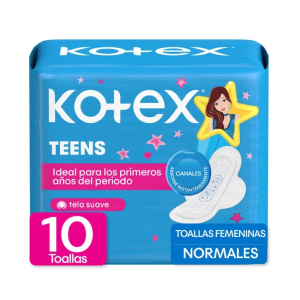 Kotex Teens Normal Pads, 10-pack