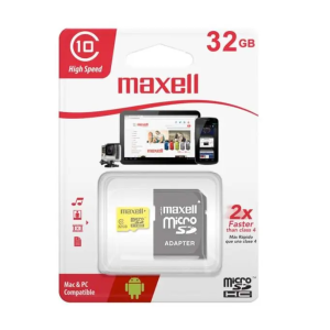 Maxell microSD 32GB Class 10 with Adapter