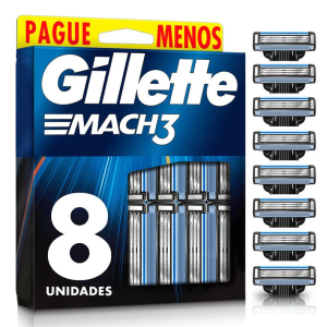 Gillette Mach3 Blade Refills, 8-pack
