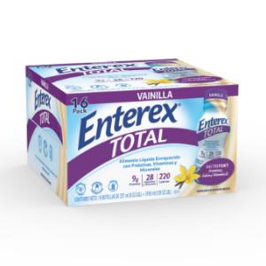Enterex Total Vanilla Liquid Food with Protein, Vitamins & Minerals, 16 units