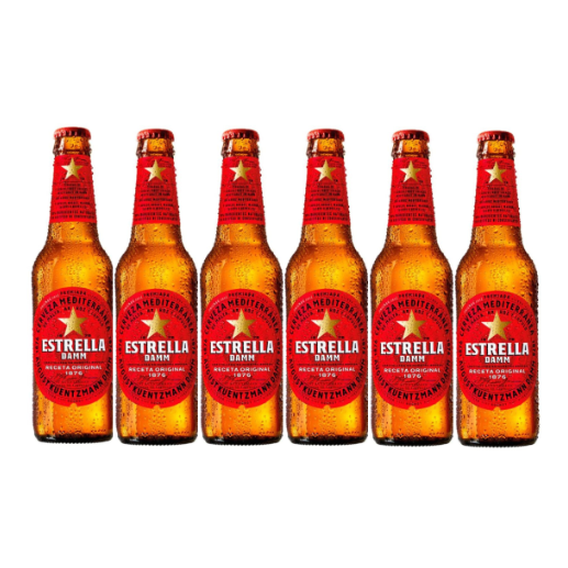 Estrella Damm, 6-Pack Bottles