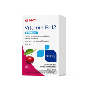 GNC Vitamin B-12, Cherry Flavour, 120 tablets