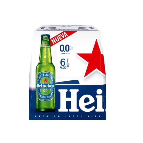 Heineken 0.0 Alcohol-Free, 6-Pack Bottles 250ml