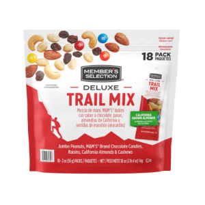 Member's Selection Deluxe Nut Mix with M&M's, 18 units / 56g