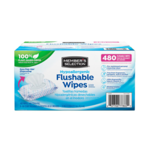 Member's Selection Disposable Wipes, 8 packs / 60 units