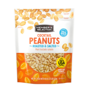 Member's Selection Roasted Cocktail Peanuts 1.13kg / 40oz