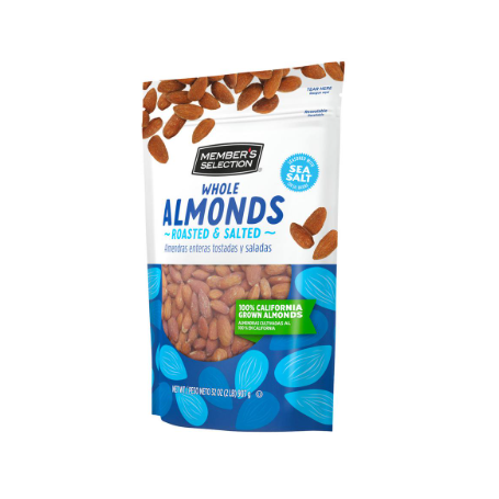 Member's Selection Salted Almonds 907g / 32oz