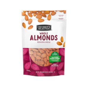 Member's Selection Whole Almonds 907g / 2lb
