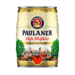 Paulaner Naturtrub Wheat Beer, 5-Litre Mini Keg