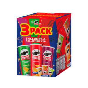 Pringles World Cup Edition Assorted + Collectible Cup, 3 units