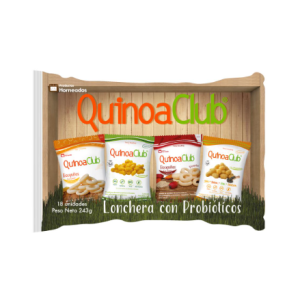 QuinoaClub Loncher Quinoa & Probiotic Rings and Puffs, 18 units
