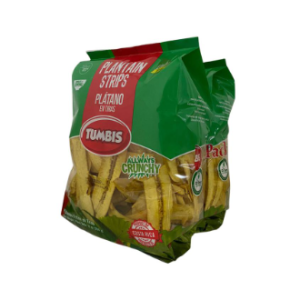 Tumbis Fried Plantain Strips, 2 units / 350g