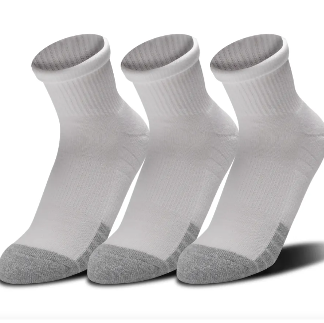 Under Armour HeatGear Quarter Socks, 3-Pack, Unisex