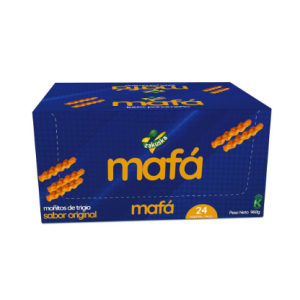 Zakuska Mafá Wheat Bow Snacks, 24 units / 40g