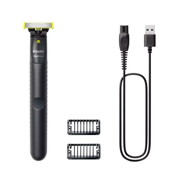 Philips OneBlade Face Shaver with 2 Guide Combs, 30 min