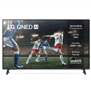LG QNED AI 4K 55" TV, α7 AI Gen8, webOS 25
