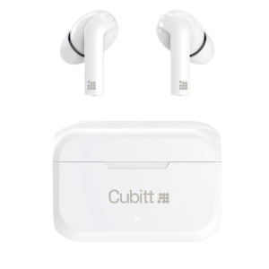 Cubitt Wireless Earbuds Gen2, Bluetooth IPX5, White