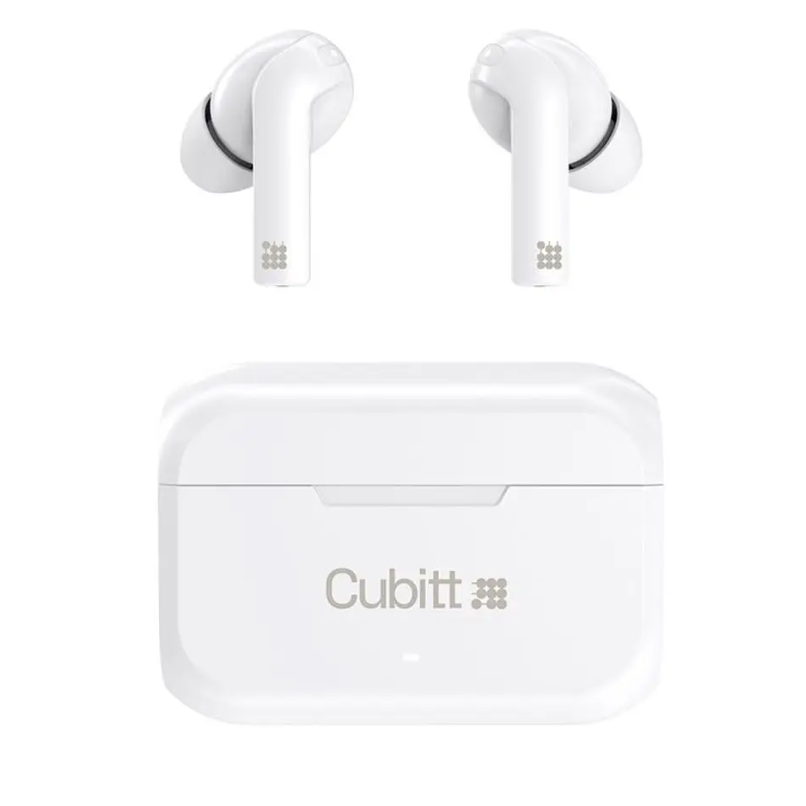 Cubitt Wireless Earbuds Gen2, Bluetooth IPX5, White